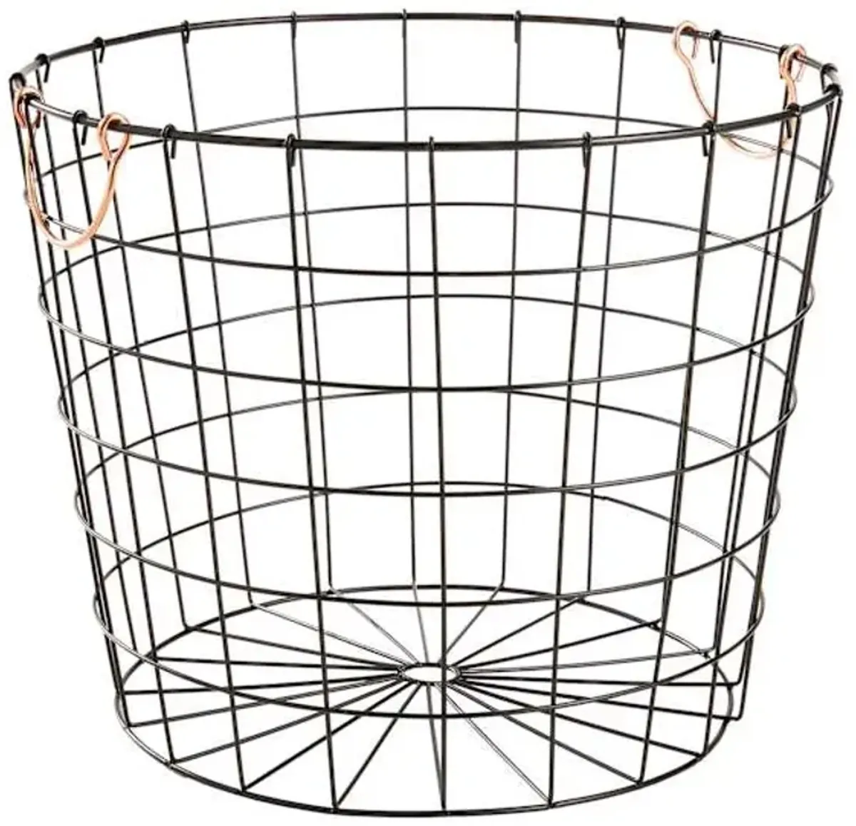 Round Wire Storage Basket, Bronze