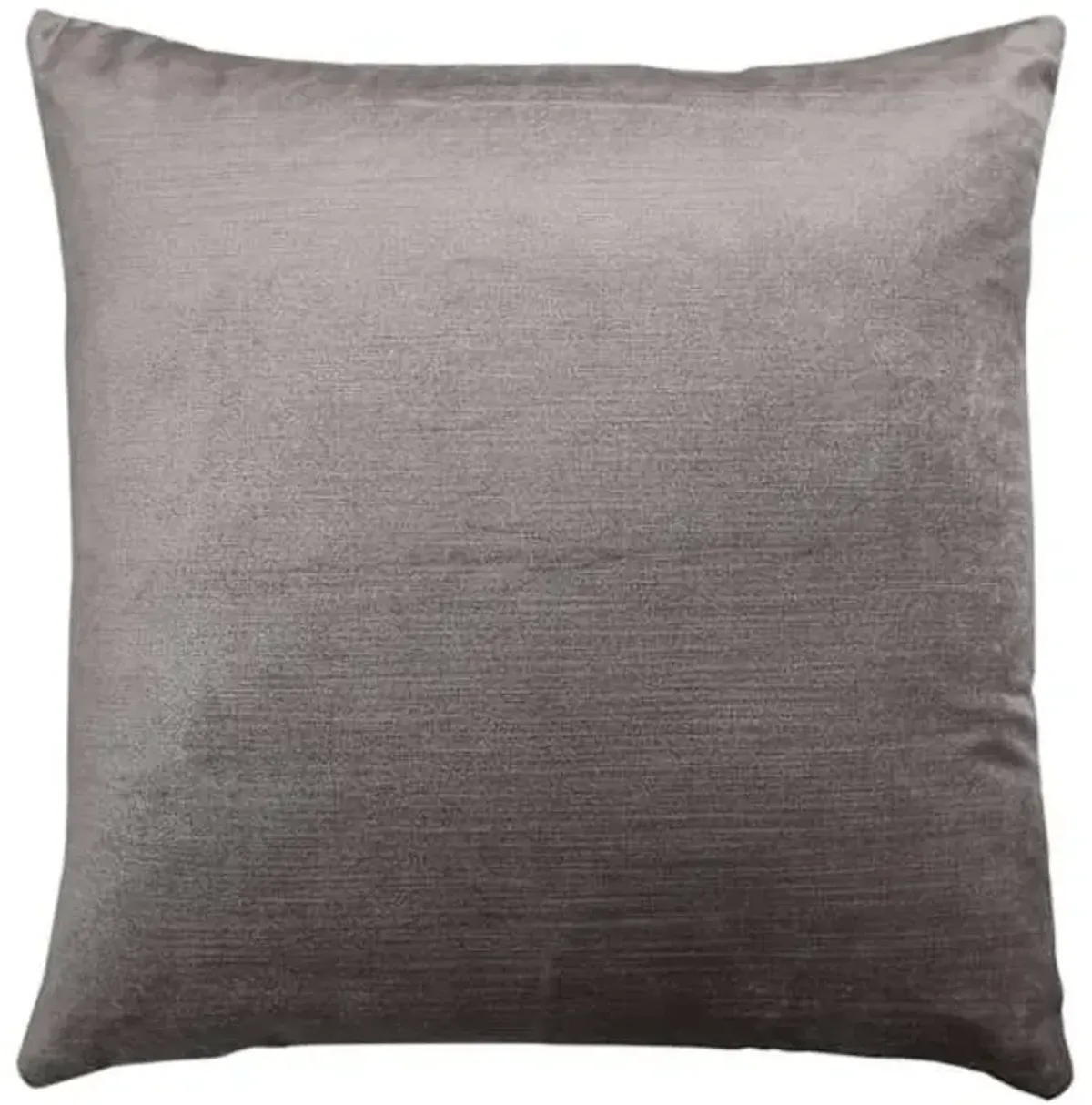 Gillmore Grey Velvet Throw Pillow, 24"