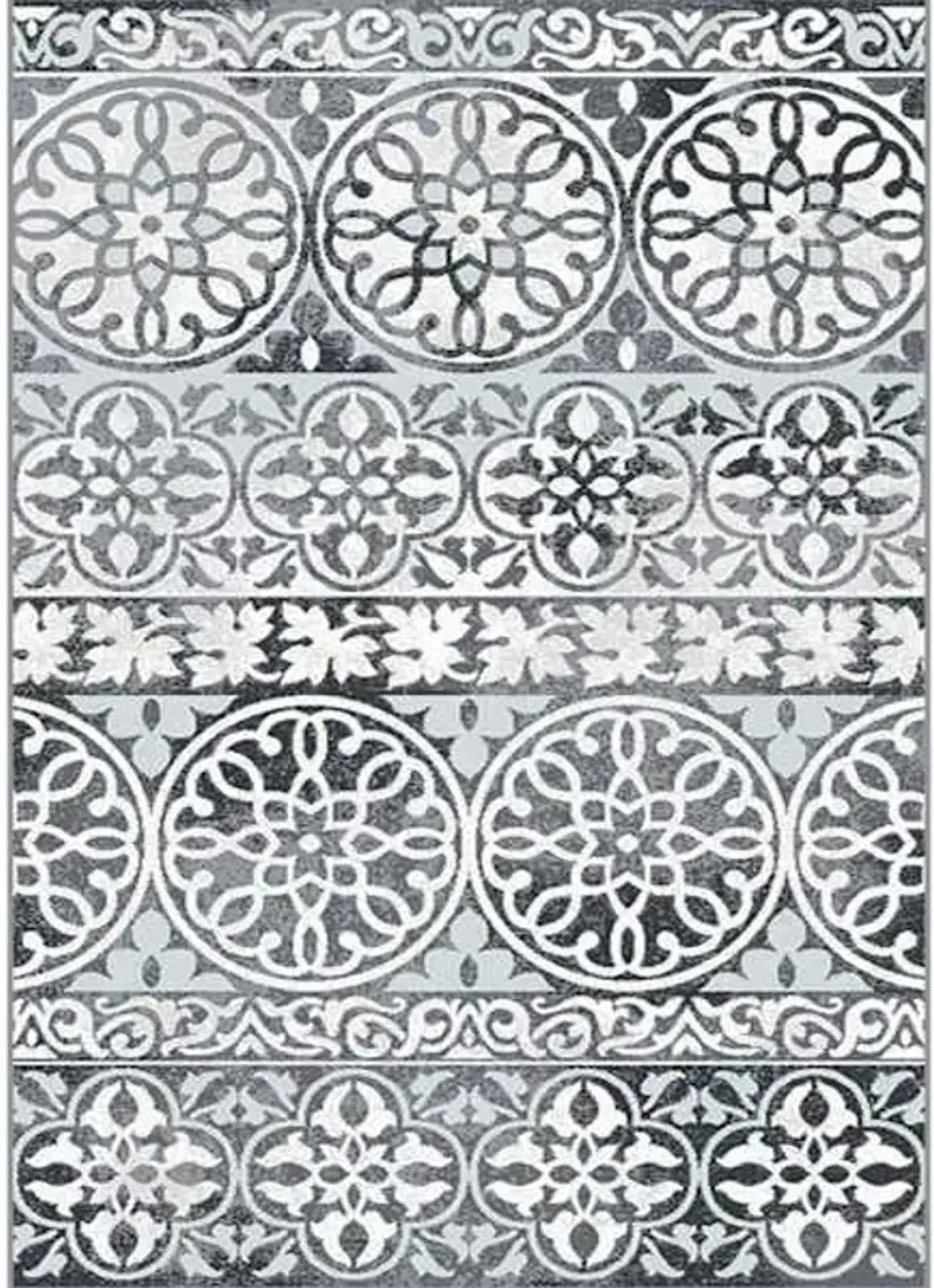 (A332) Fredrika Smoke Woven Shag Accent Rug, 3x5