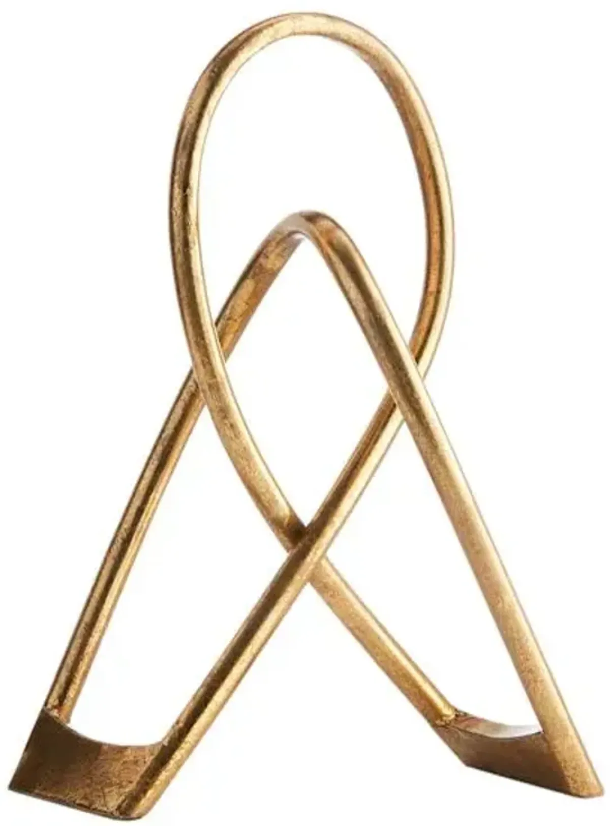 Abstract Gold Metal Decor, 16"