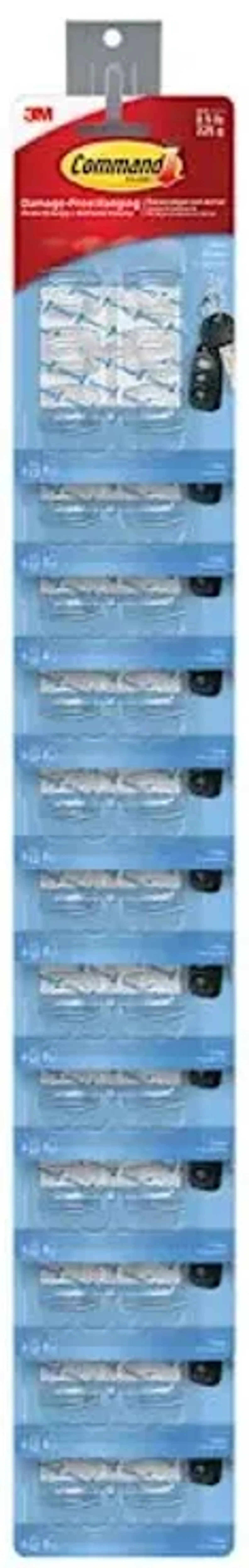 Command 6-Pack Clear Mini Hooks, .5lb