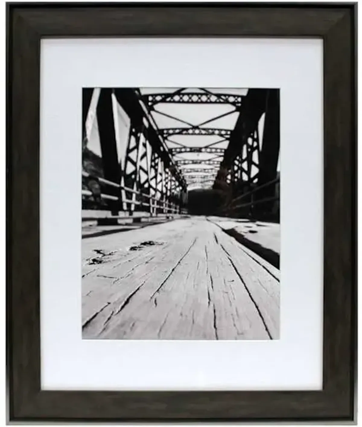 16x20 Matted to 11x14 Poster Wall Frame, Black & Brown