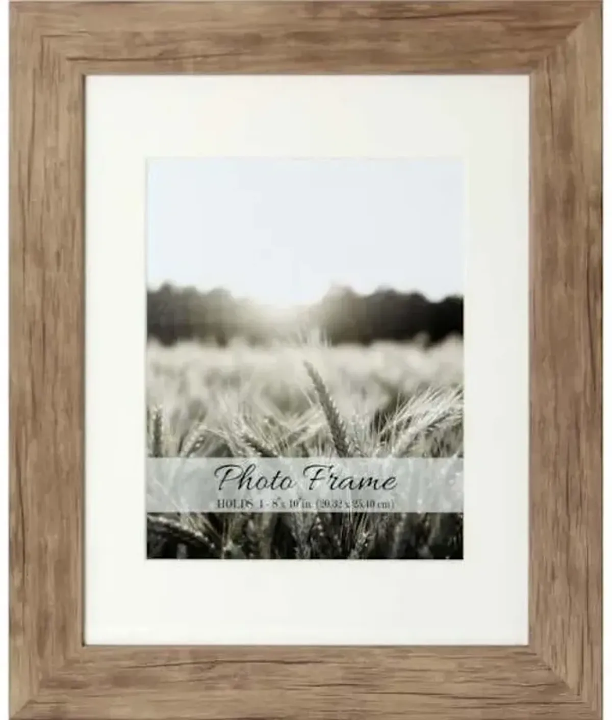 11x14 Driftwood Farmhouse Matted to 8x10 Wall Frame