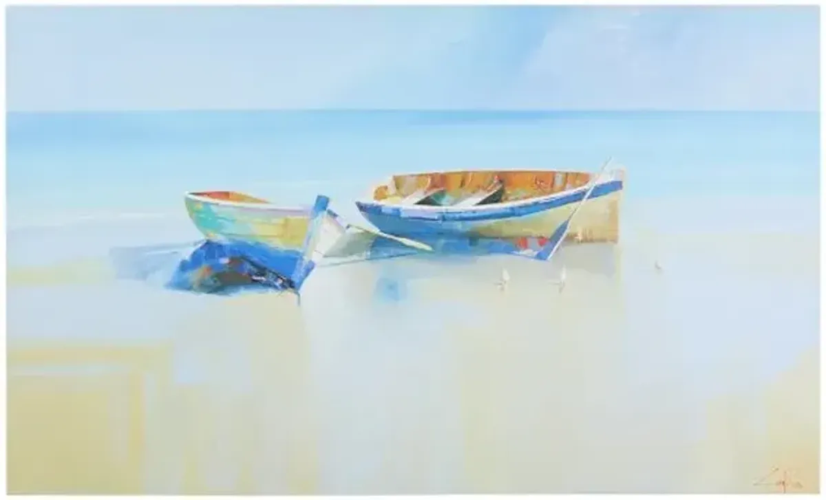 Afternoon Gulls Canvas Wall Art, 60x36