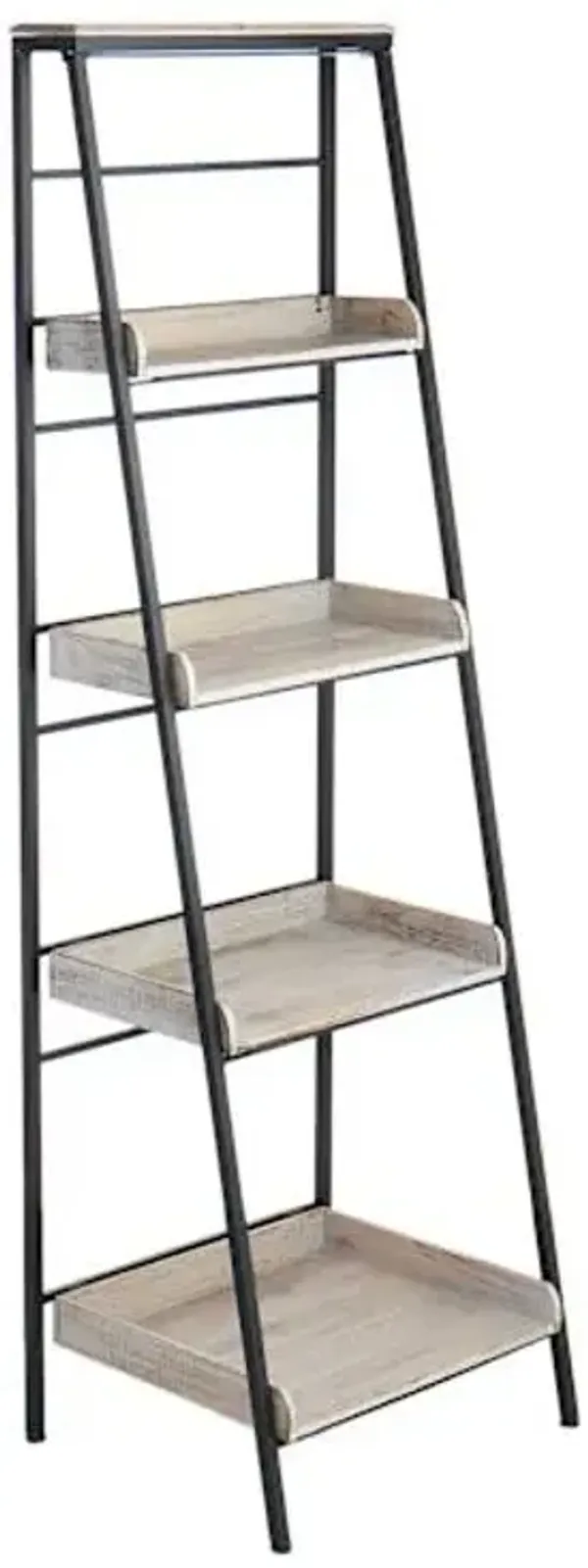 Black Metal Folding Rack with Wood Tray Layer