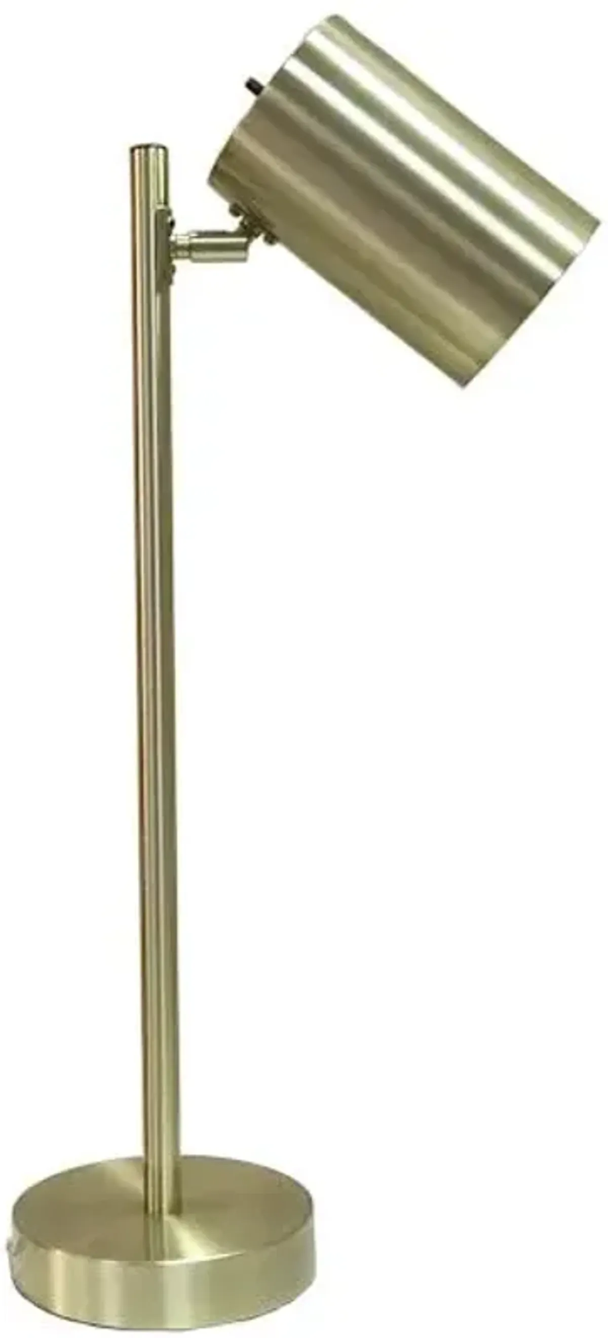 Metallic Metal Pole Task Lamp, 22"