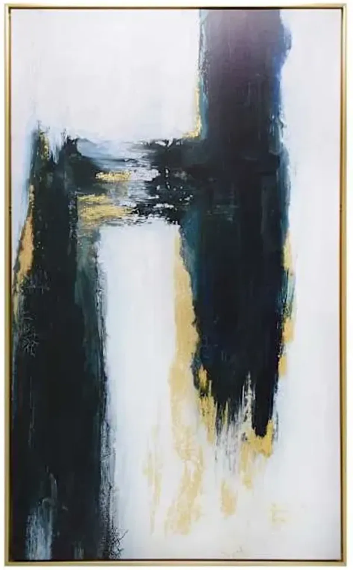 Framed Through Time Glitter & Foiled Canvas Wall Art, 31x51