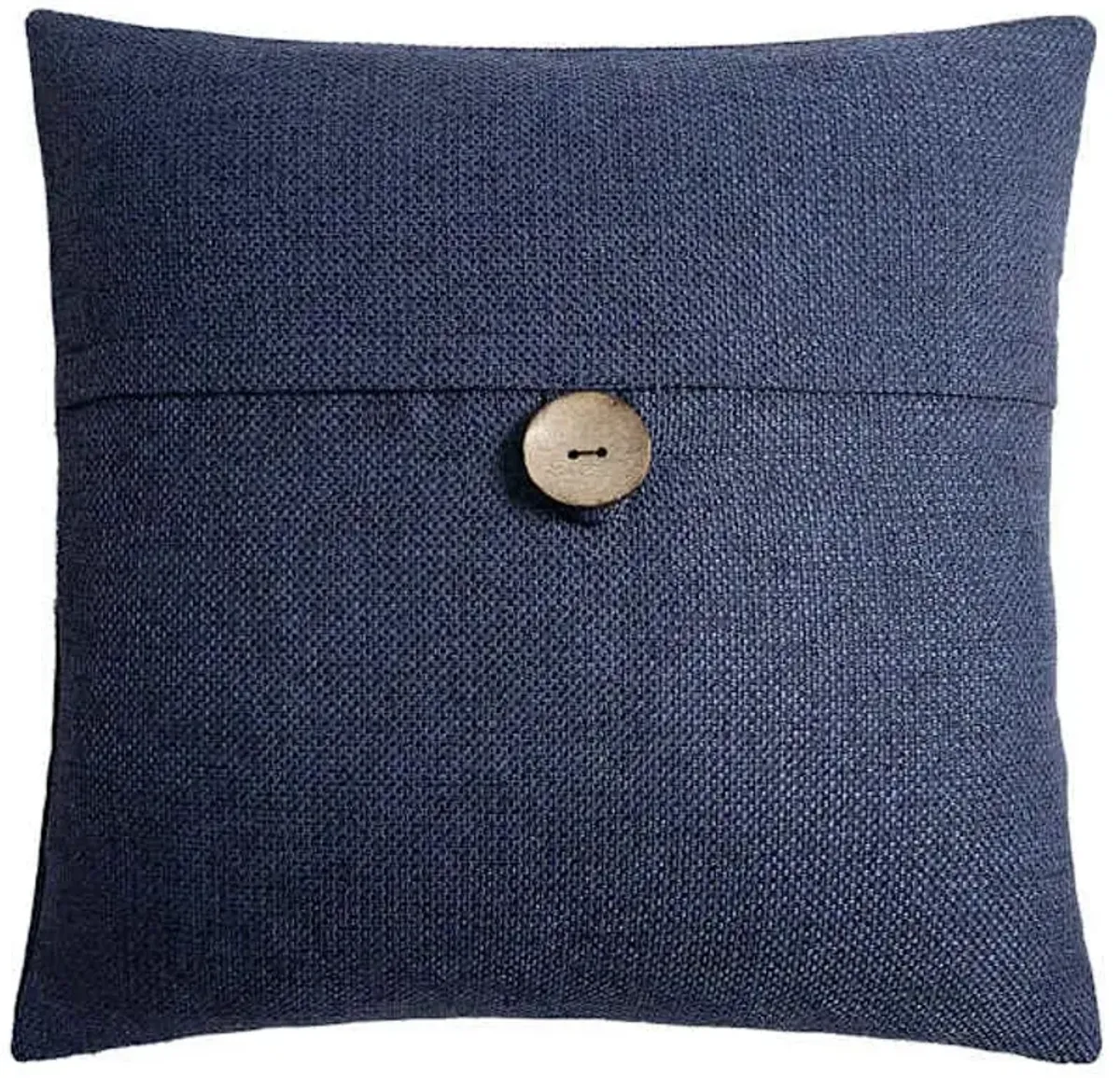 Clayton Blue Coconut Button Throw Pillow, 20"