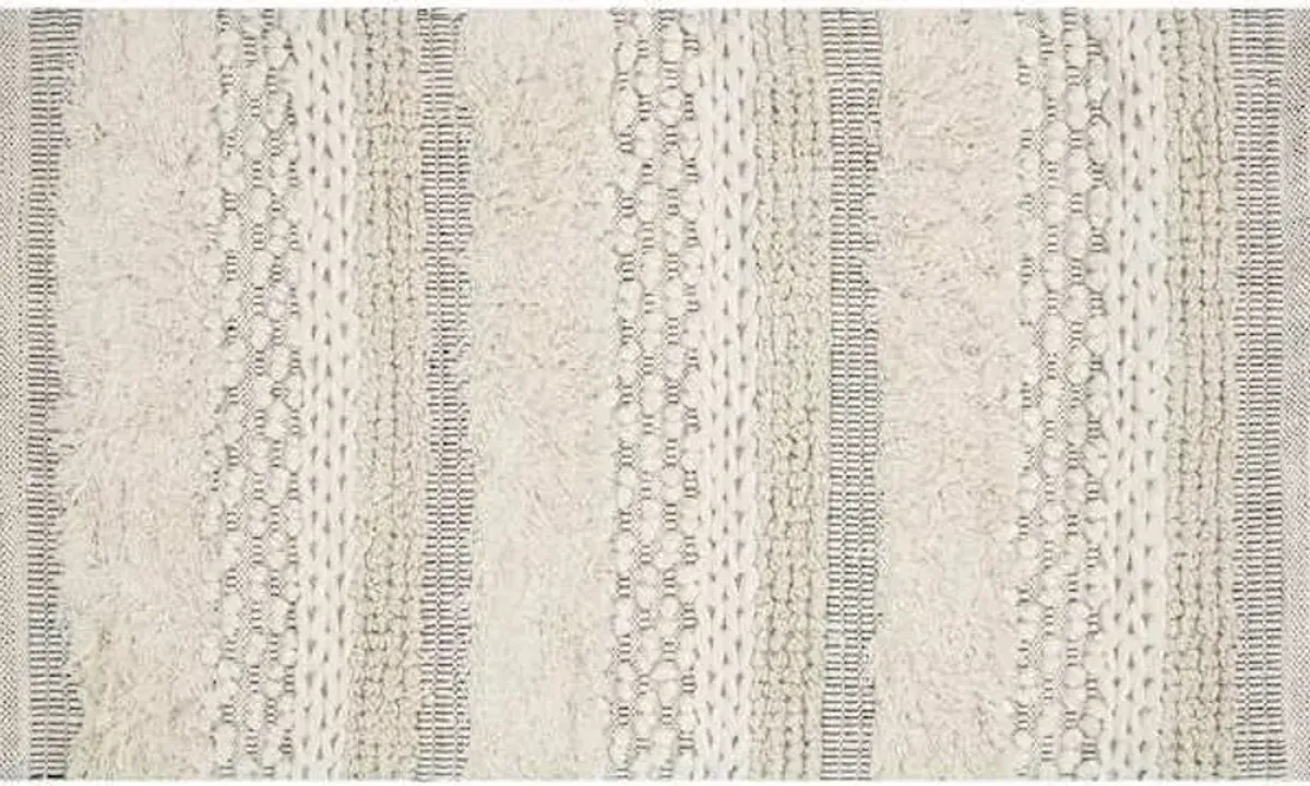 Eddie Multicolor Woven Cotton Striped Accent Rug, 27x45
