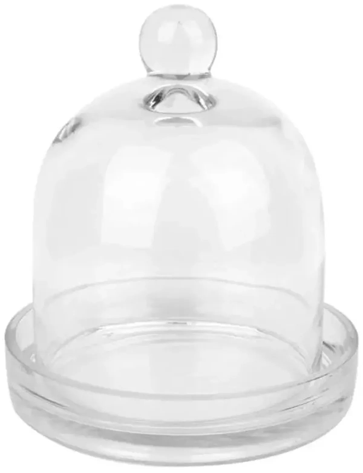 Clear Glass Cloche Tray, 12"