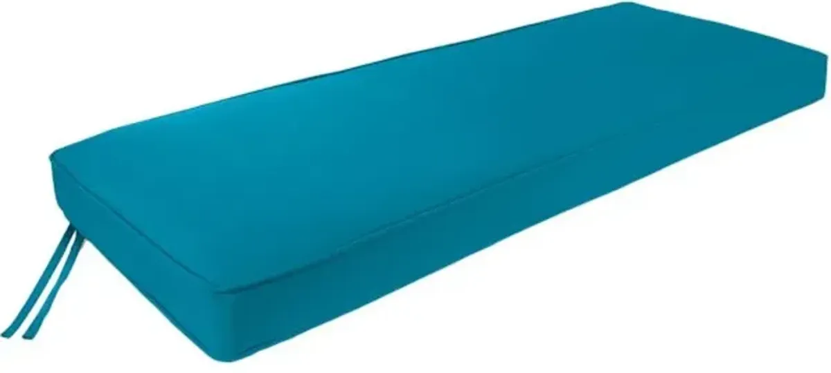 Turquoise Canvas Outdoor Bench Cushion