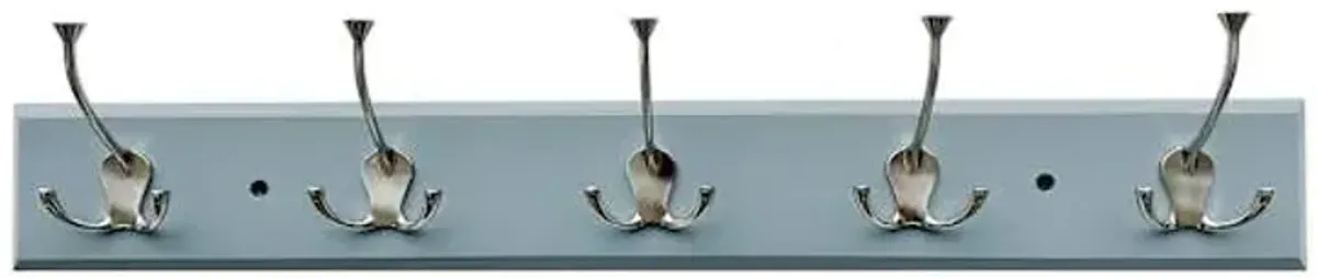 5-Hook Wall Hanger Rack, Grey