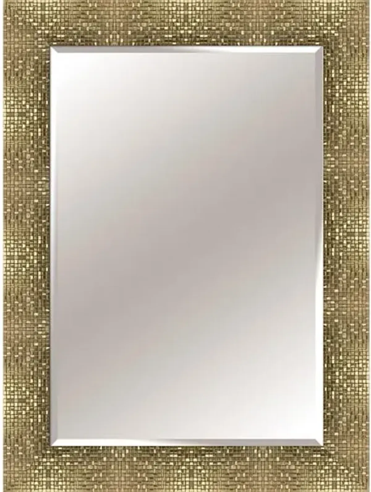 Mosaic Soft Pewter Rectangle Wall Mirror, 32x44