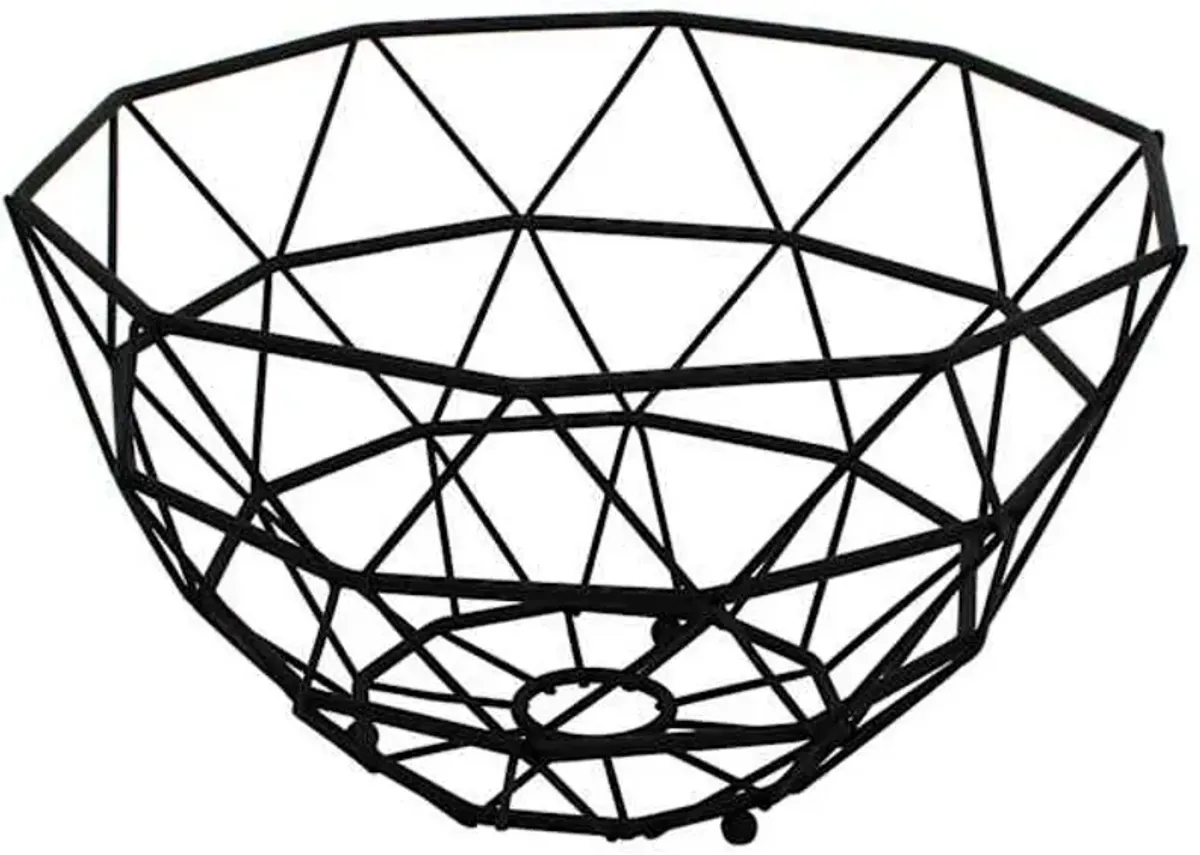 Matte Black Wire Fruit Basket