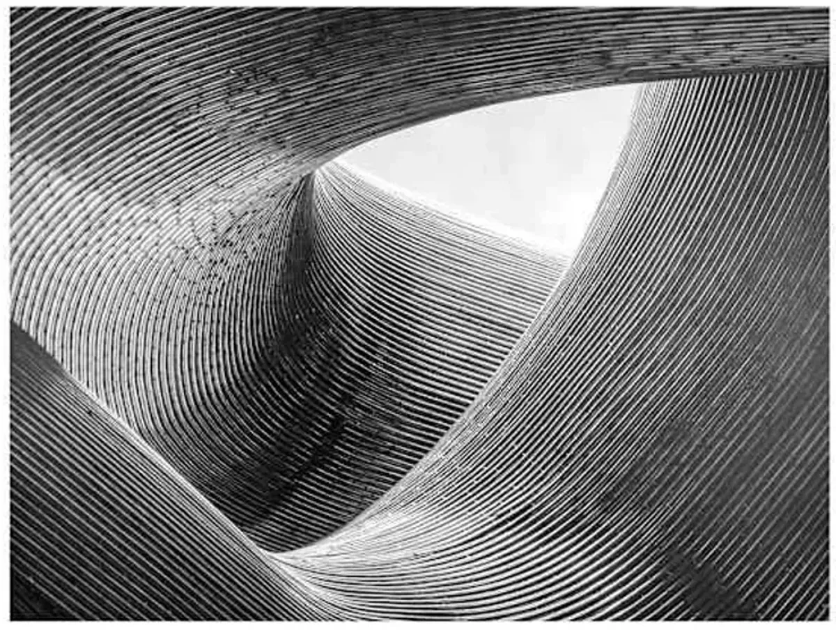 Published Black & White Abstract Textured Canvas Wall Art, 40x30