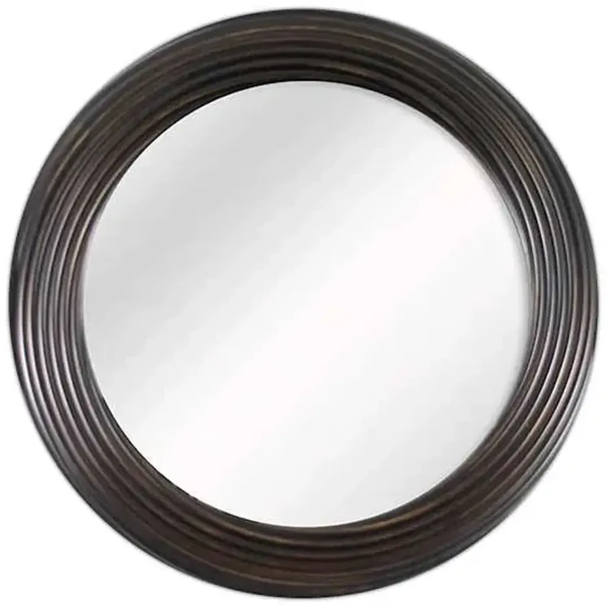 Bronze Vine Round Wall Mirror, 30"