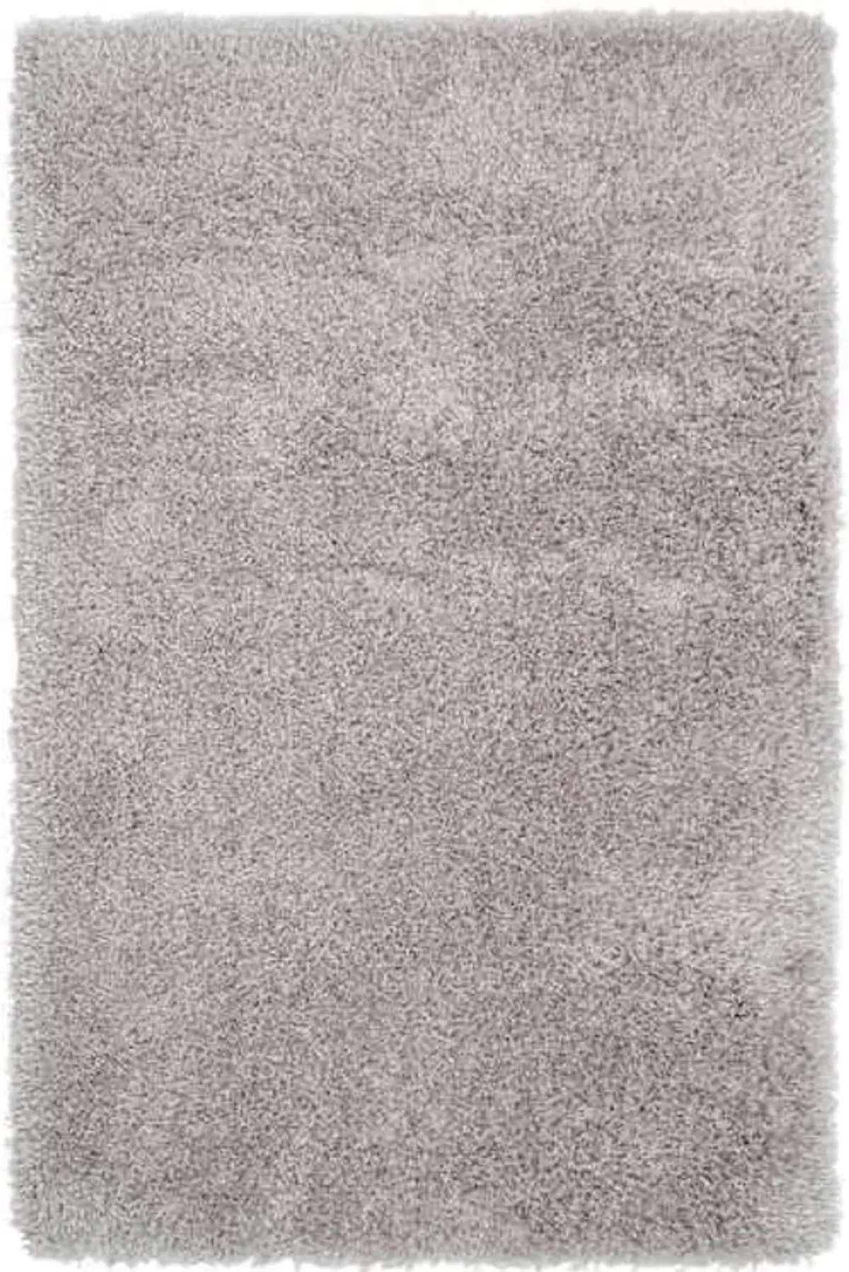 (C100) Mixed Silver Shag Accent Rug, 3x5