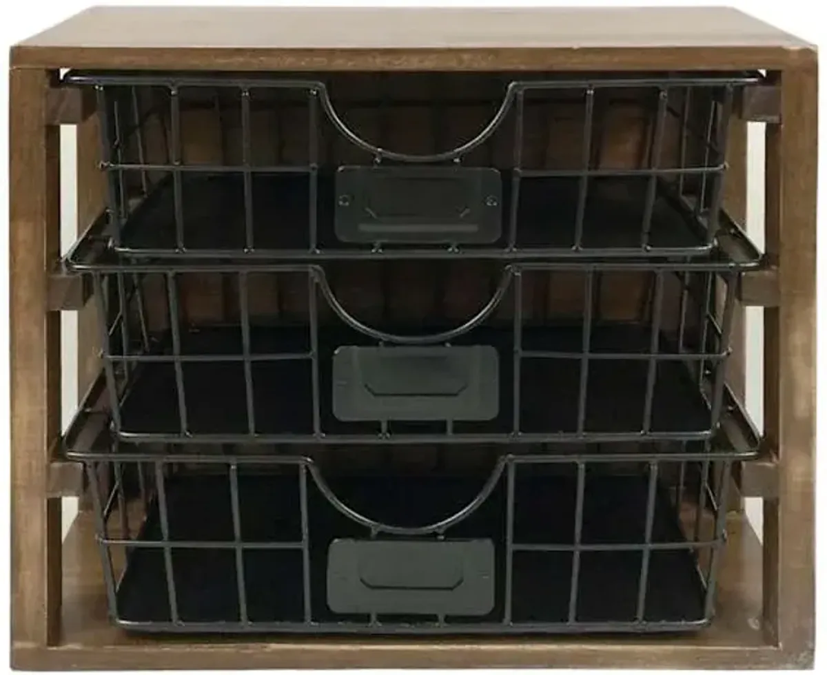 3-Drawer Rectangle Desk Organizer