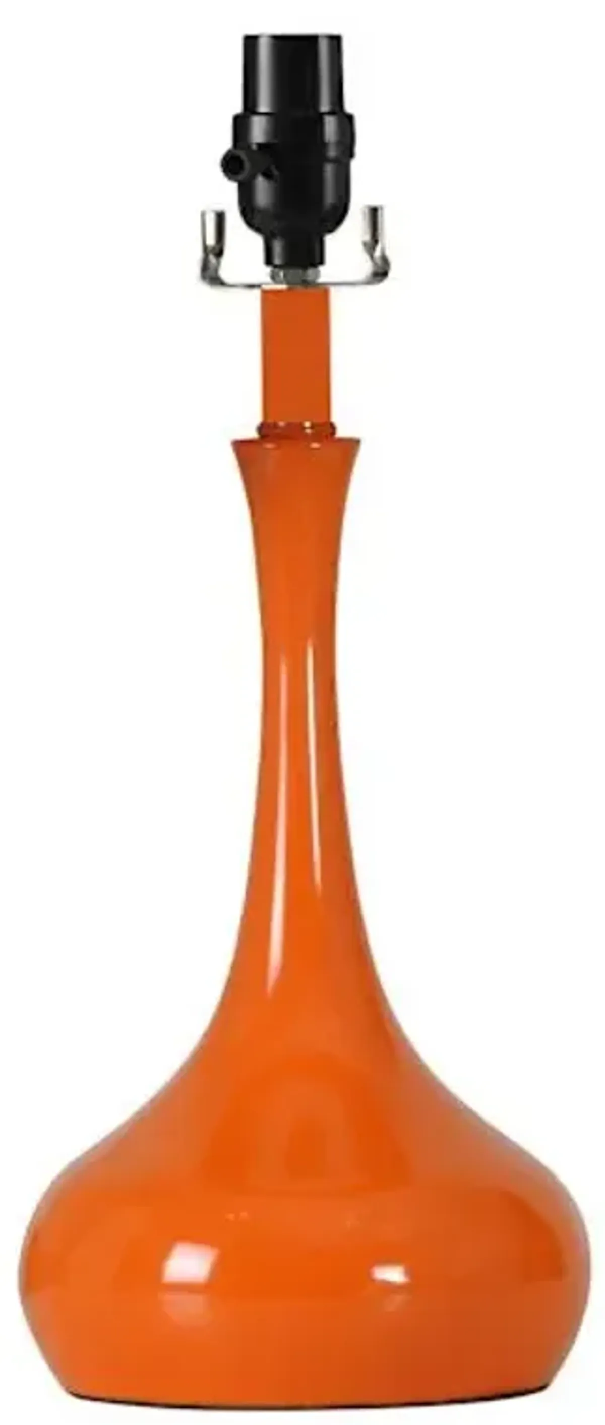 Orange Metal Genie Medium Table Lamp Base, 17"