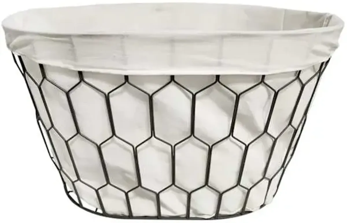 Long Diamond Wire Laundry Basket