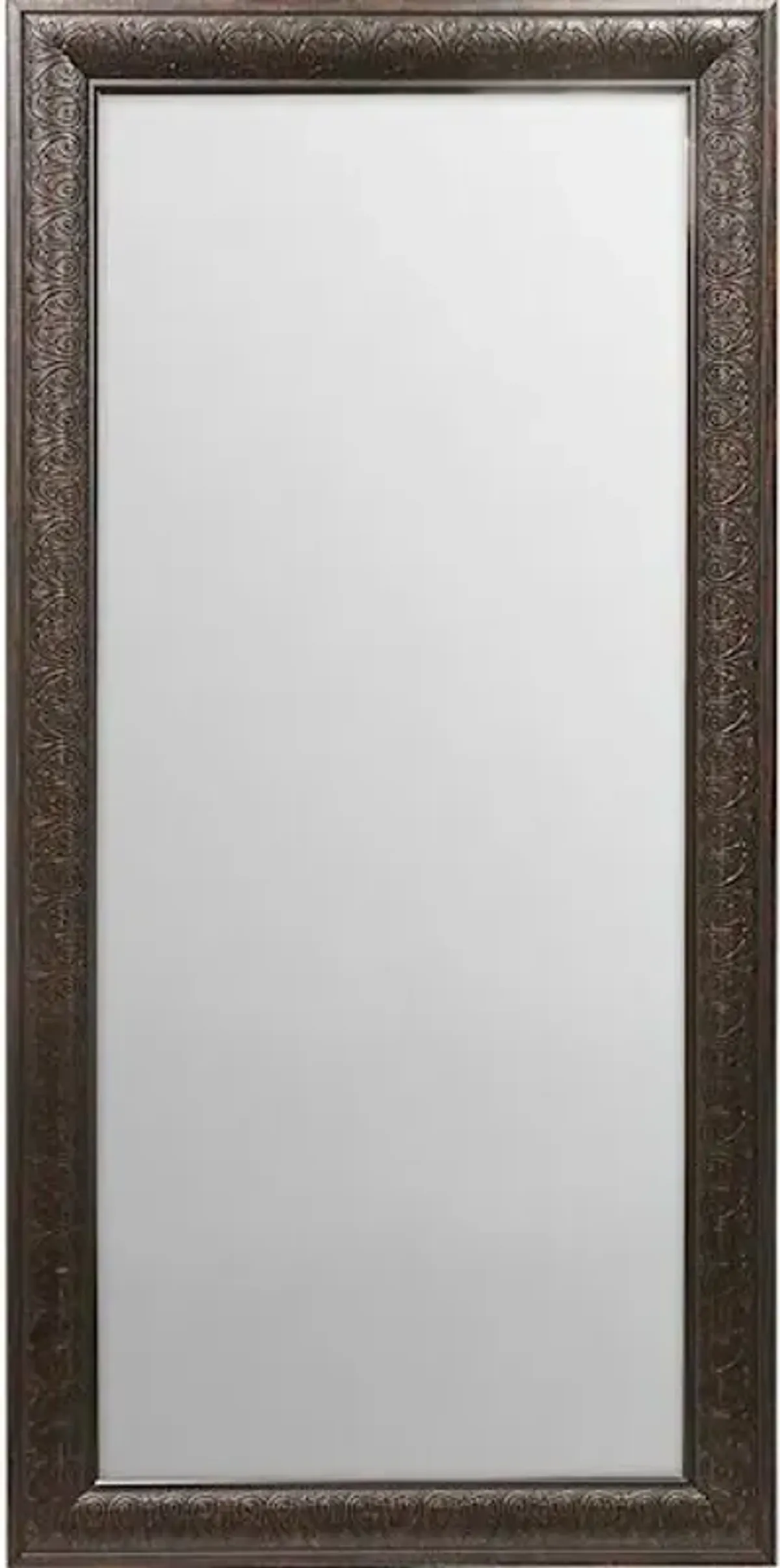 Anne Antique Silver Leaner Mirror, 17x53