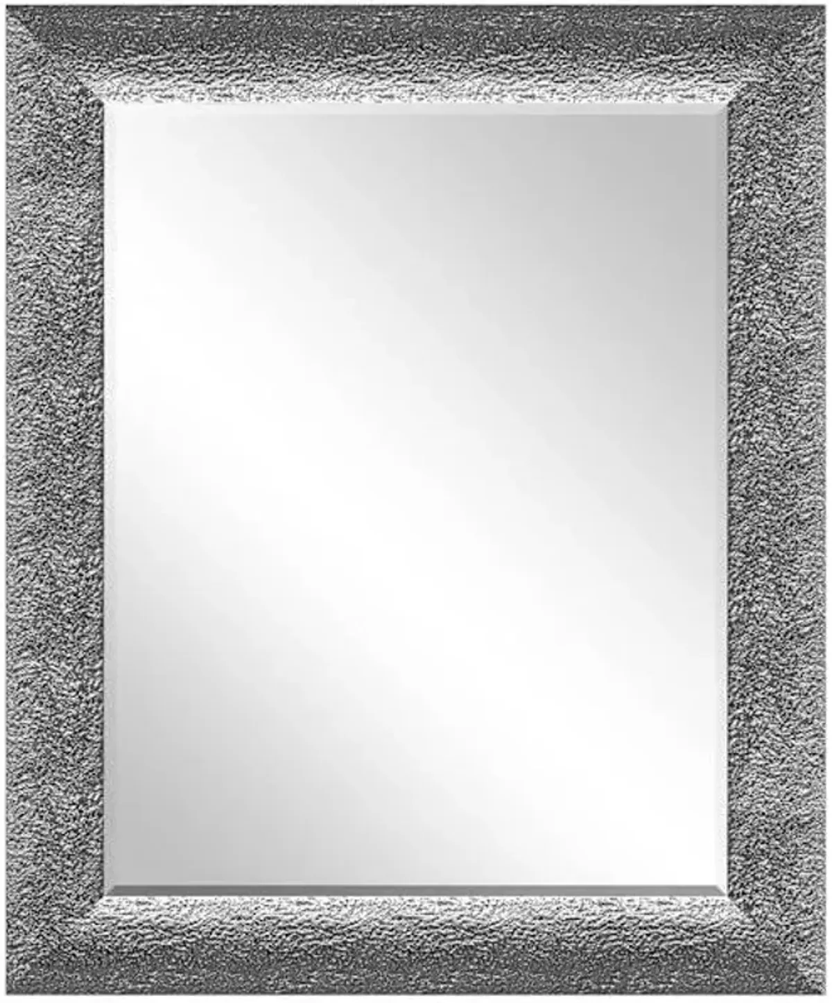 Nubia Silver Rectangle Wall Mirror, 29x35