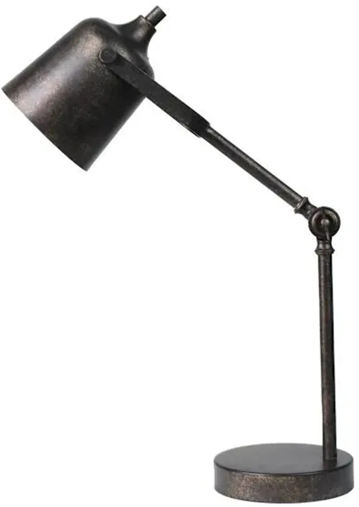 Brown Metal Task Lamp, 19"