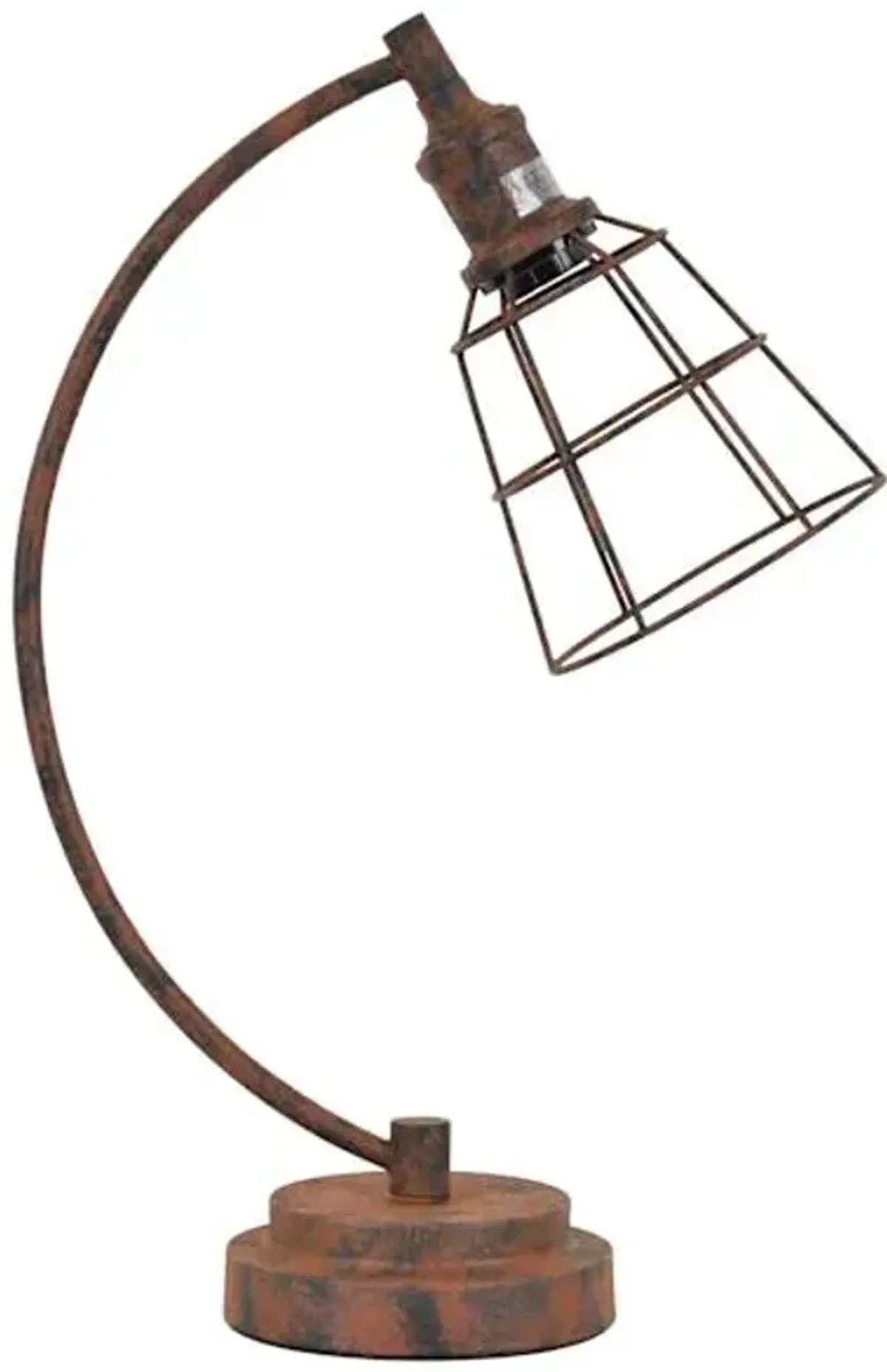 Brown Metal Task Lamp, 21"