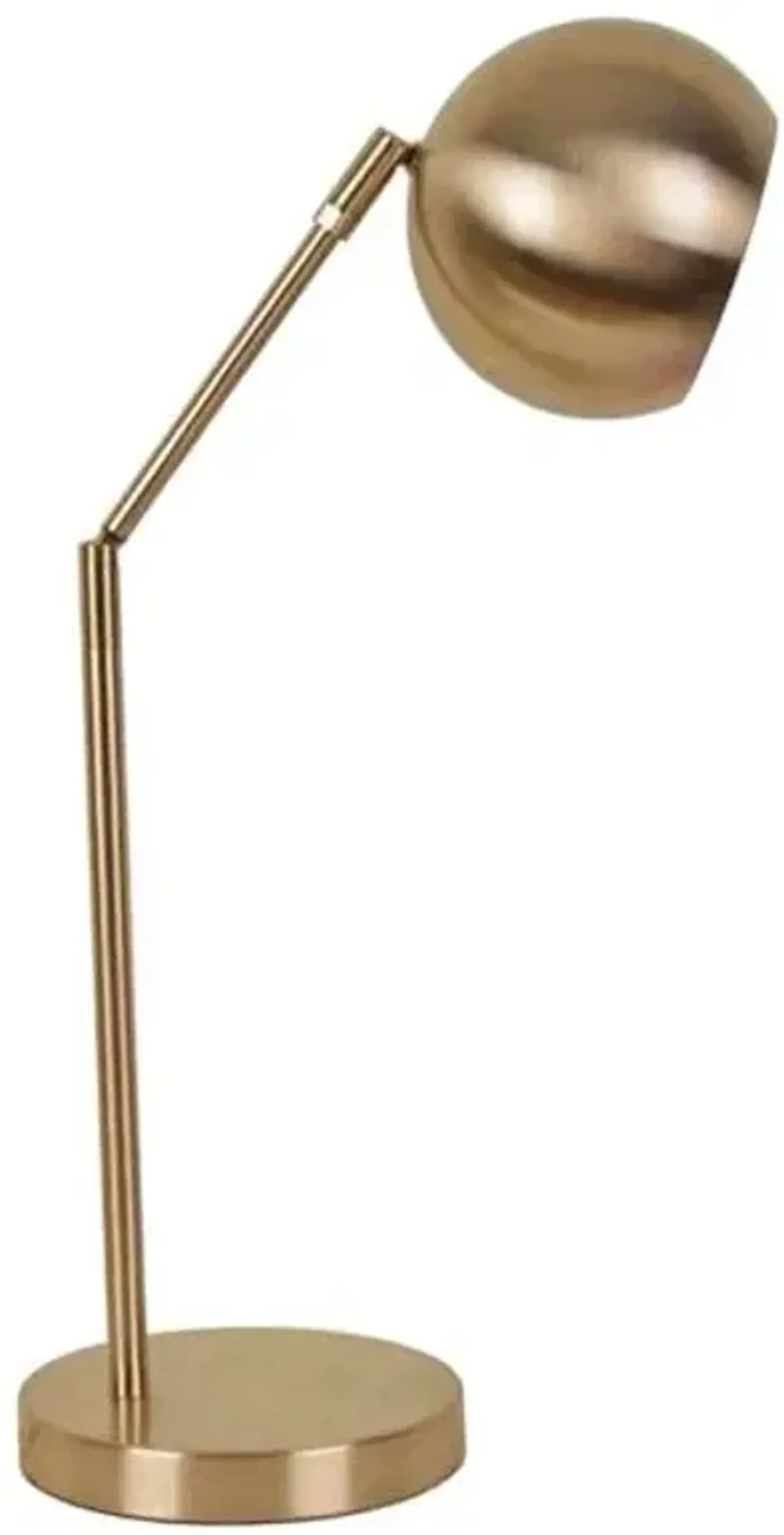 Gold Metal Adjustable Task Lamp, 15"