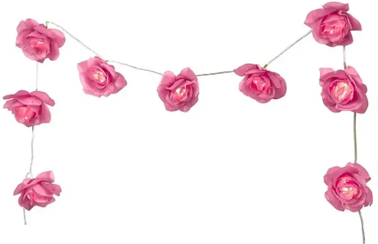 Purple Flower String Lights