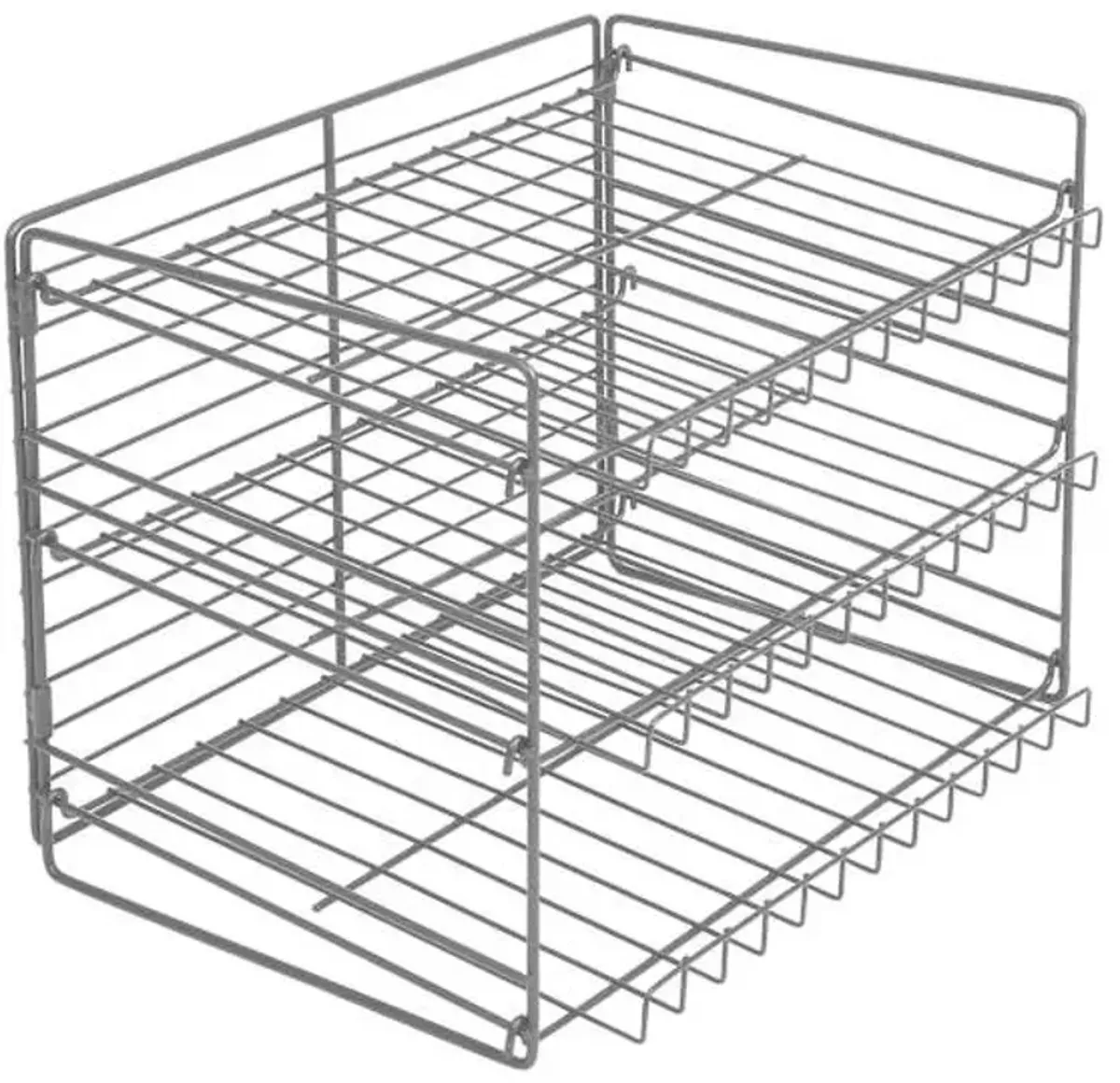 3-Tier Grey Wire Can Rack
