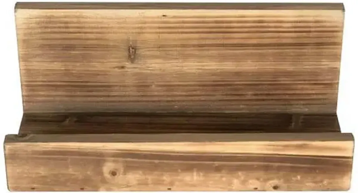 Vintage Wooden Wall Ledge, 12"