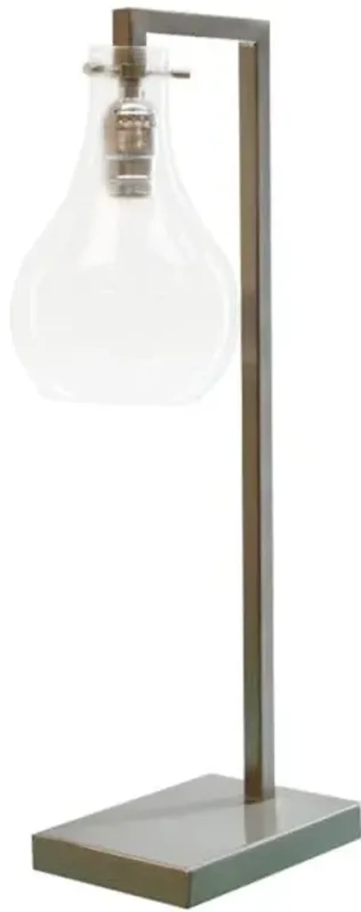 Chrome Metal Task Lamp, 21"