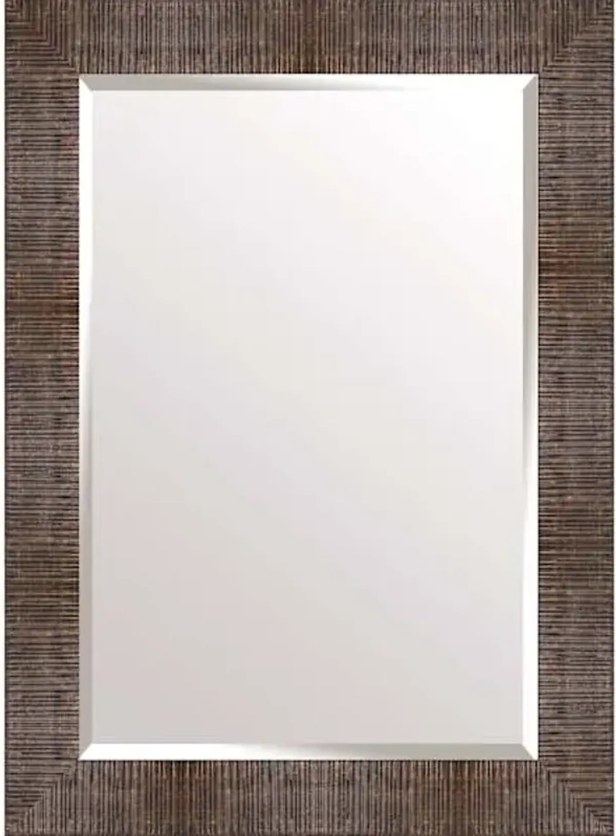 Brown Studio Rectangle Wall Mirror, 32x44