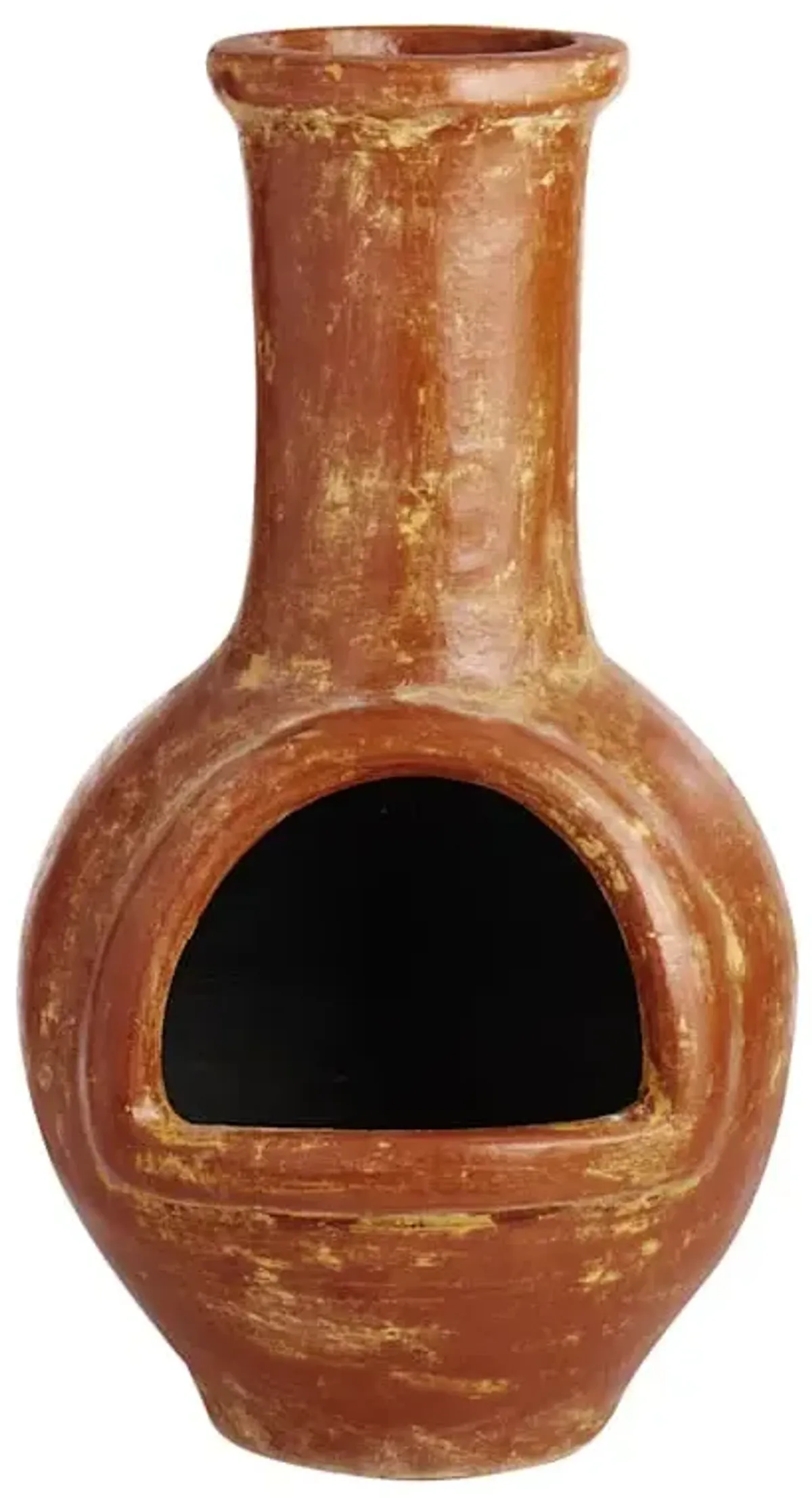 Ruby Classic Handmade Clay Outdoor Chiminea, 38"