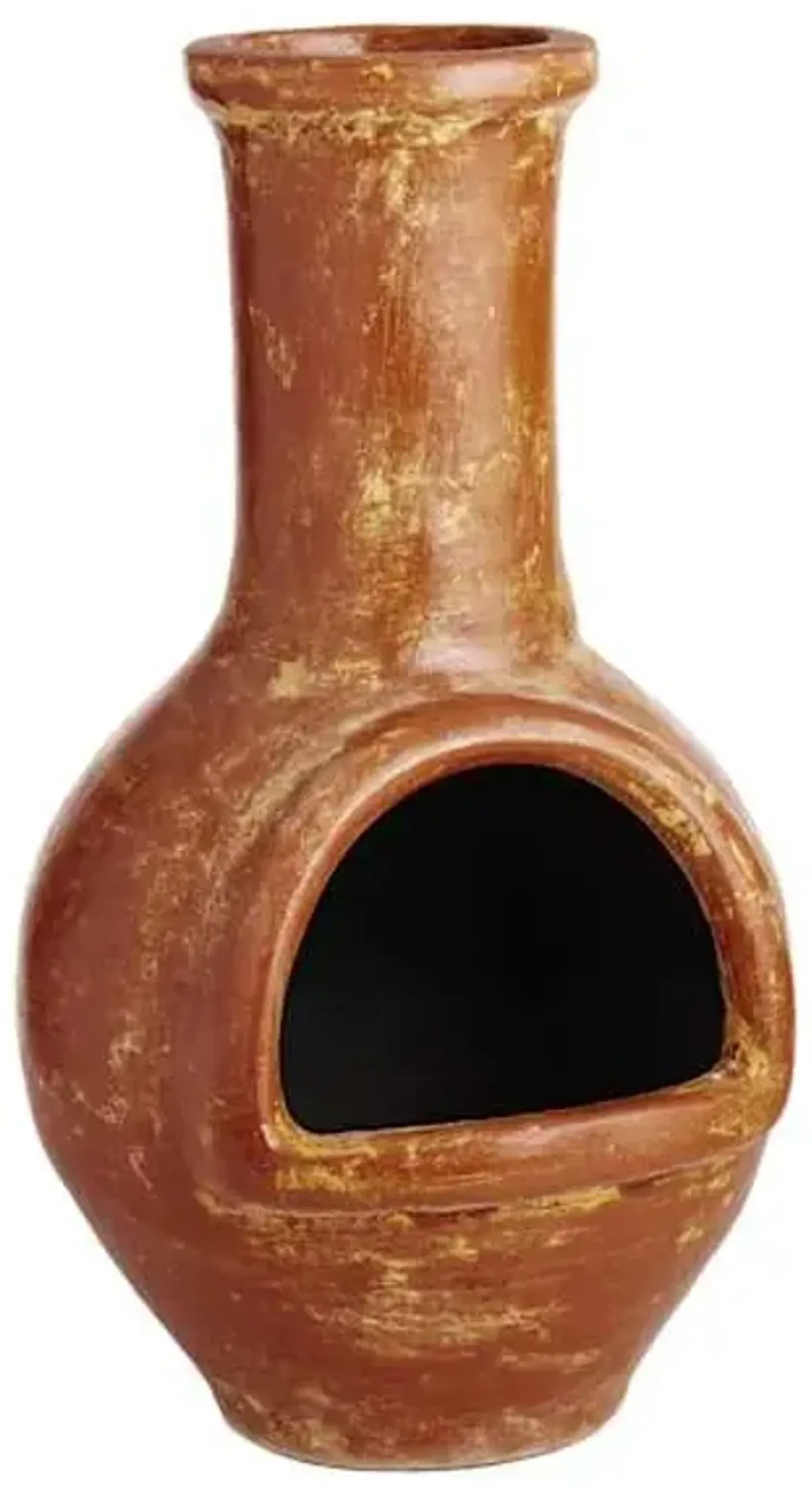 Ruby Classic Handmade Clay Outdoor Chiminea, 38"