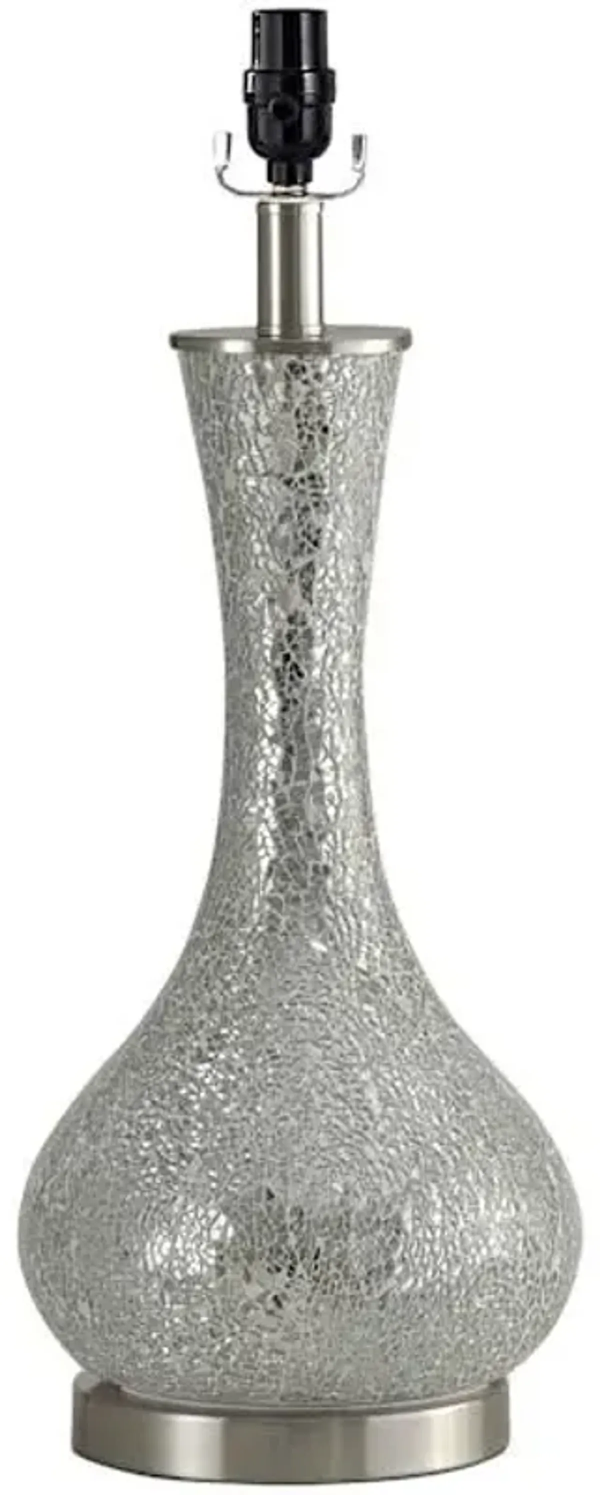 21in. Silver Mosaic Table Lamp