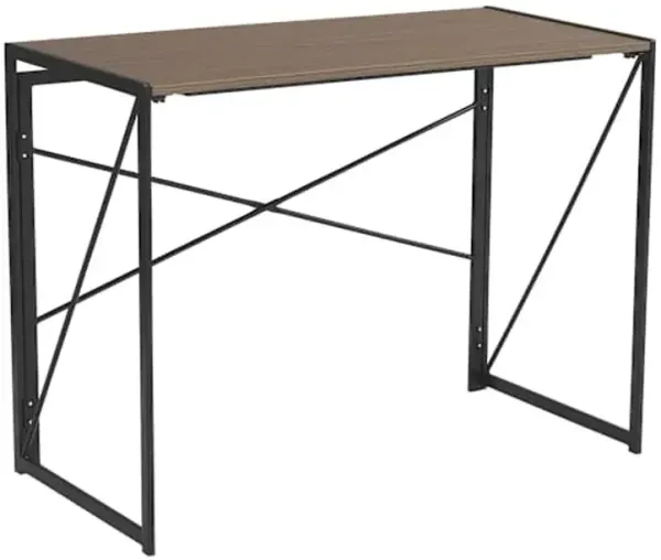 Dakota Black & Brown Industrial Modern Office Desk