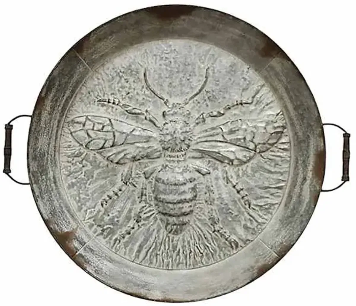 Bumblebee Embossed Metal Wall Art, 29x32