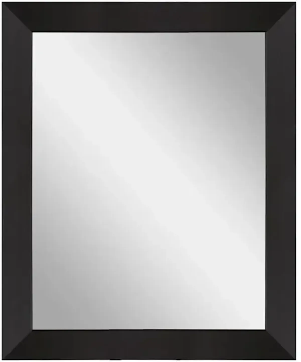 Skylar Black Rectangle Wall Mirror, 27x34