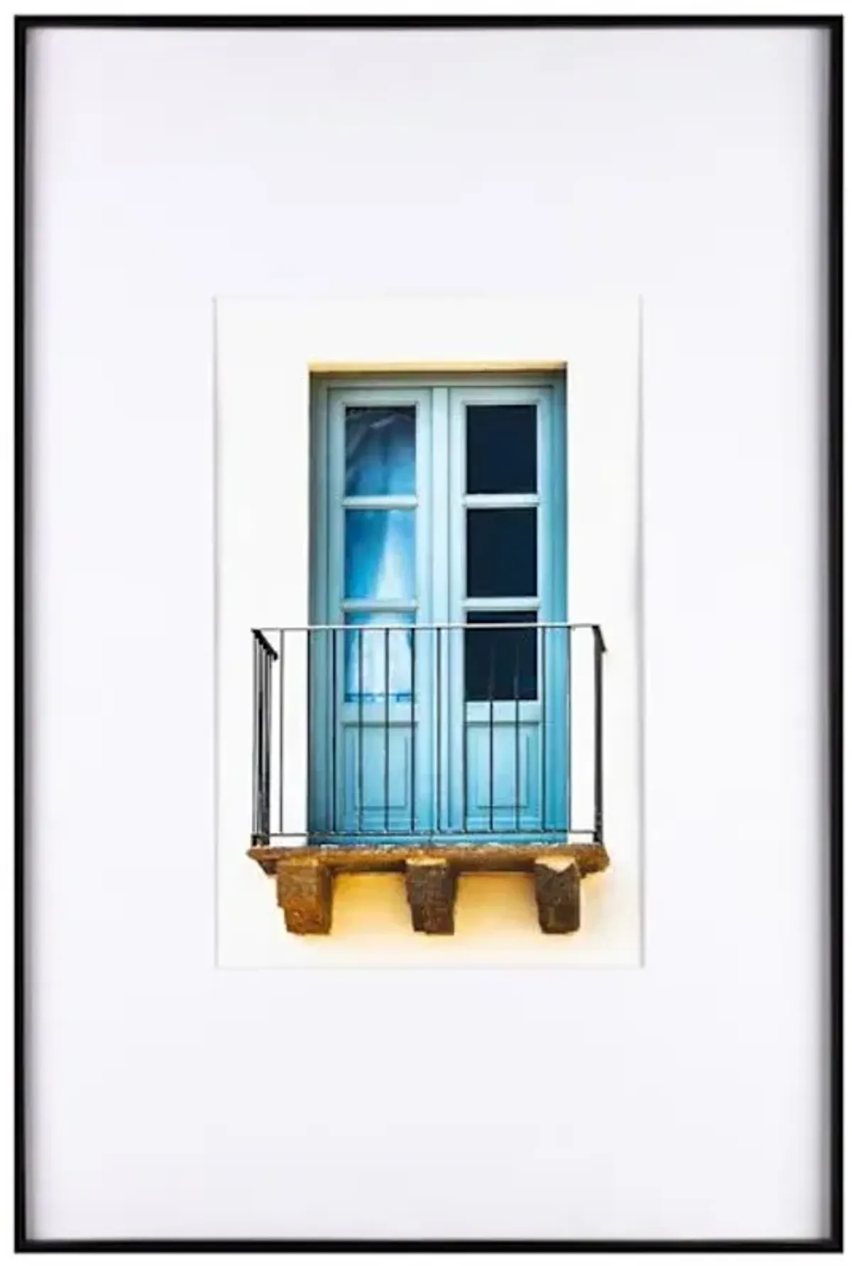 20x30 Matted To 11x17 Thin Black Linear with White Mat Photo Wall Frame