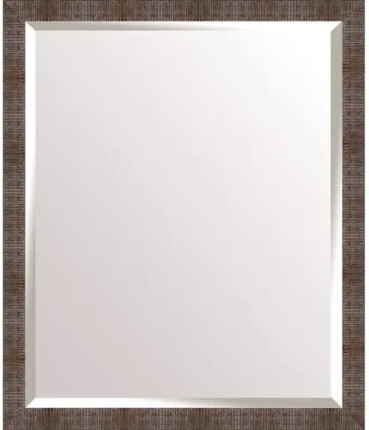 Metallic Rectangle Wall Mirror, 21x25