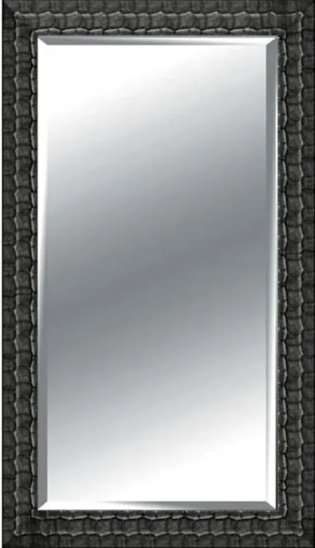 Framed Black Leaner Mirror, 32x66