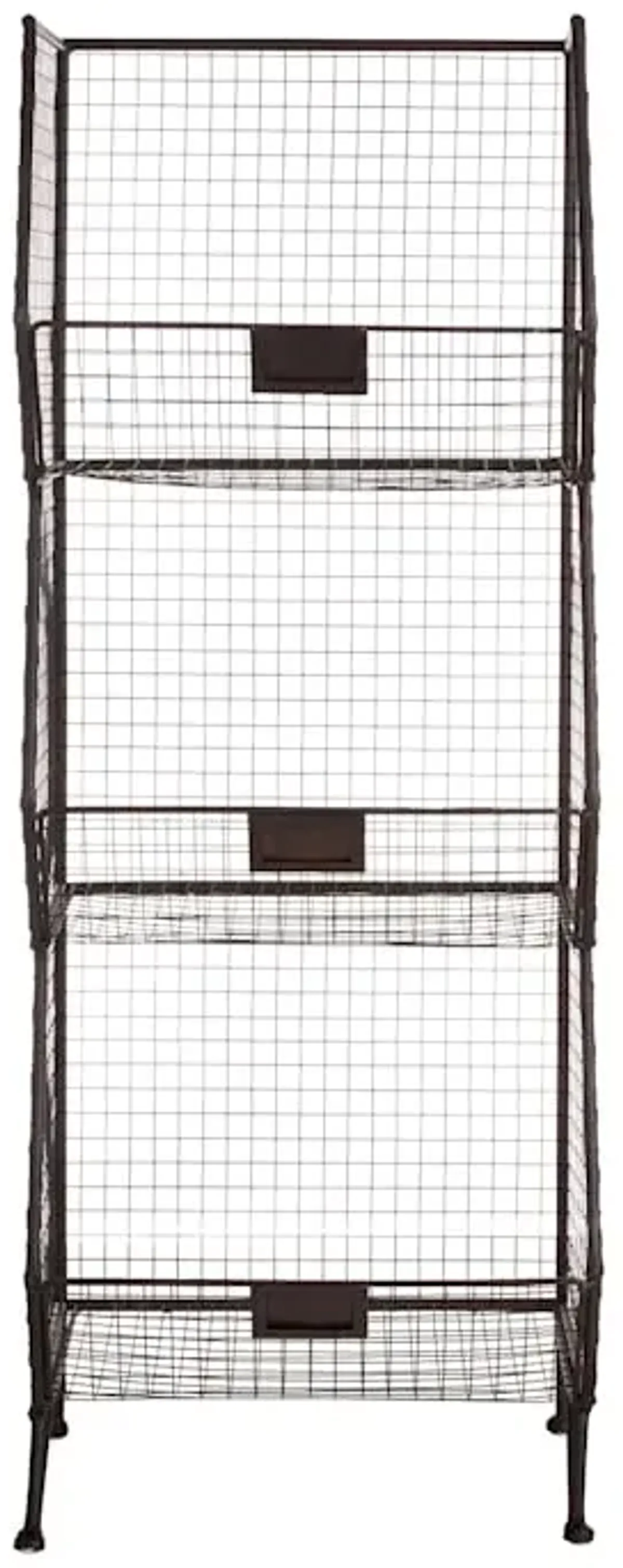 3-Tier Mesh Shelf, Black