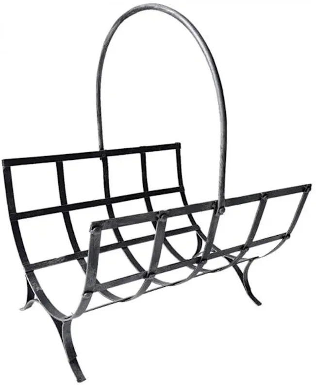 Silver Metal Log Holder