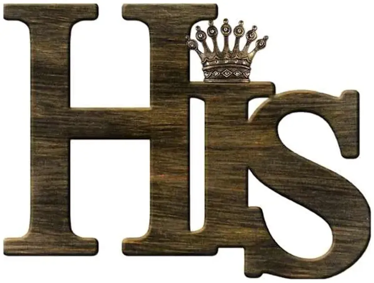 His Crown Word Wall Art, 12x17