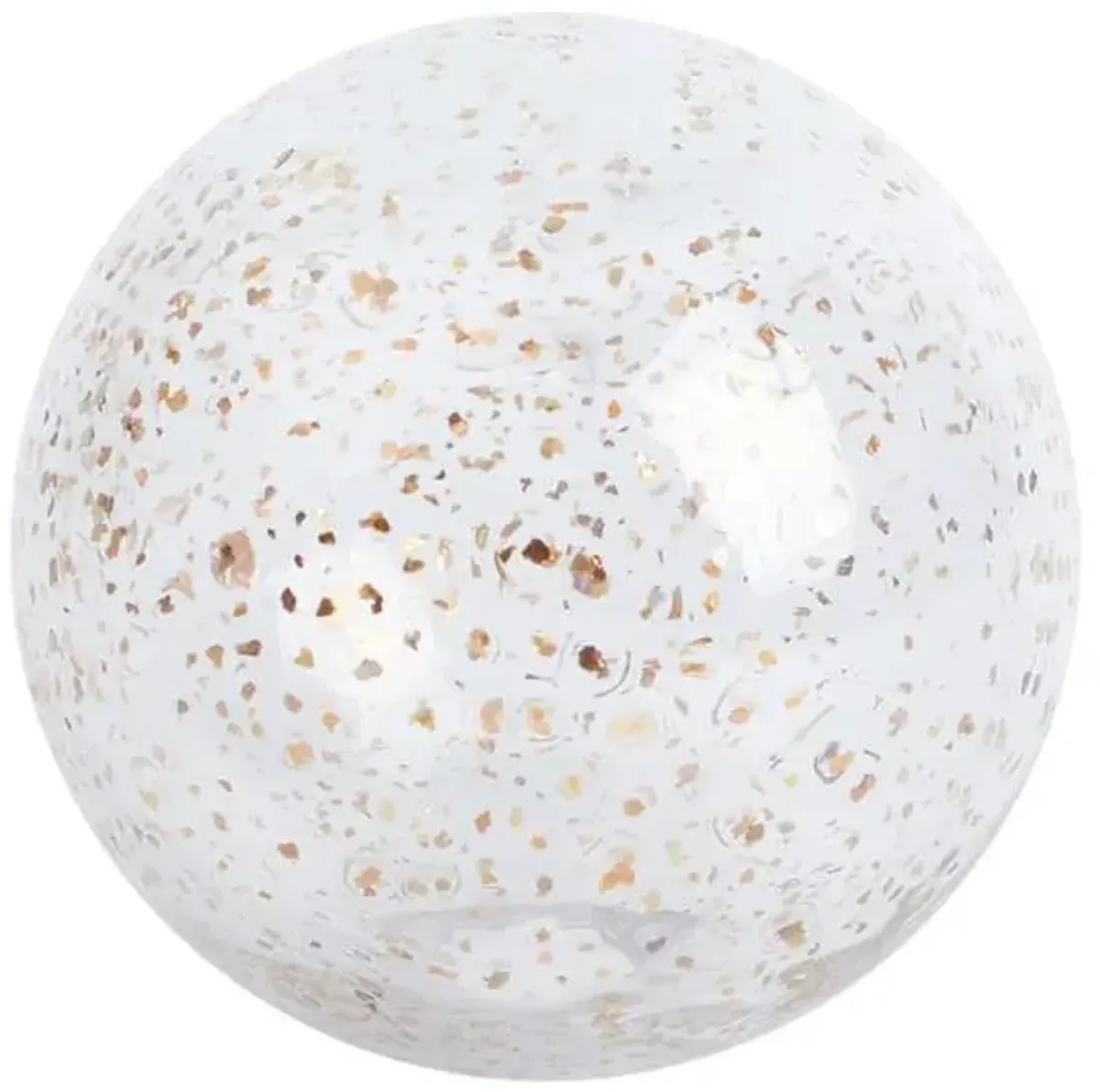 Gold Speckled Glass Ball, 4"