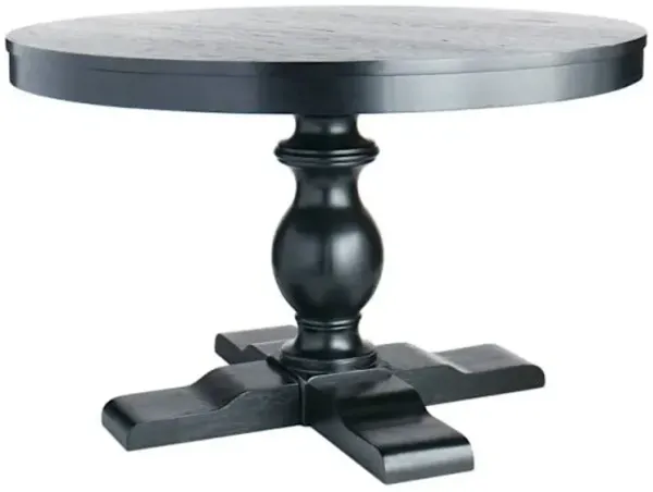 Evening Mist Black Cylinder Table Pedestal, Top & Base Sold Separately