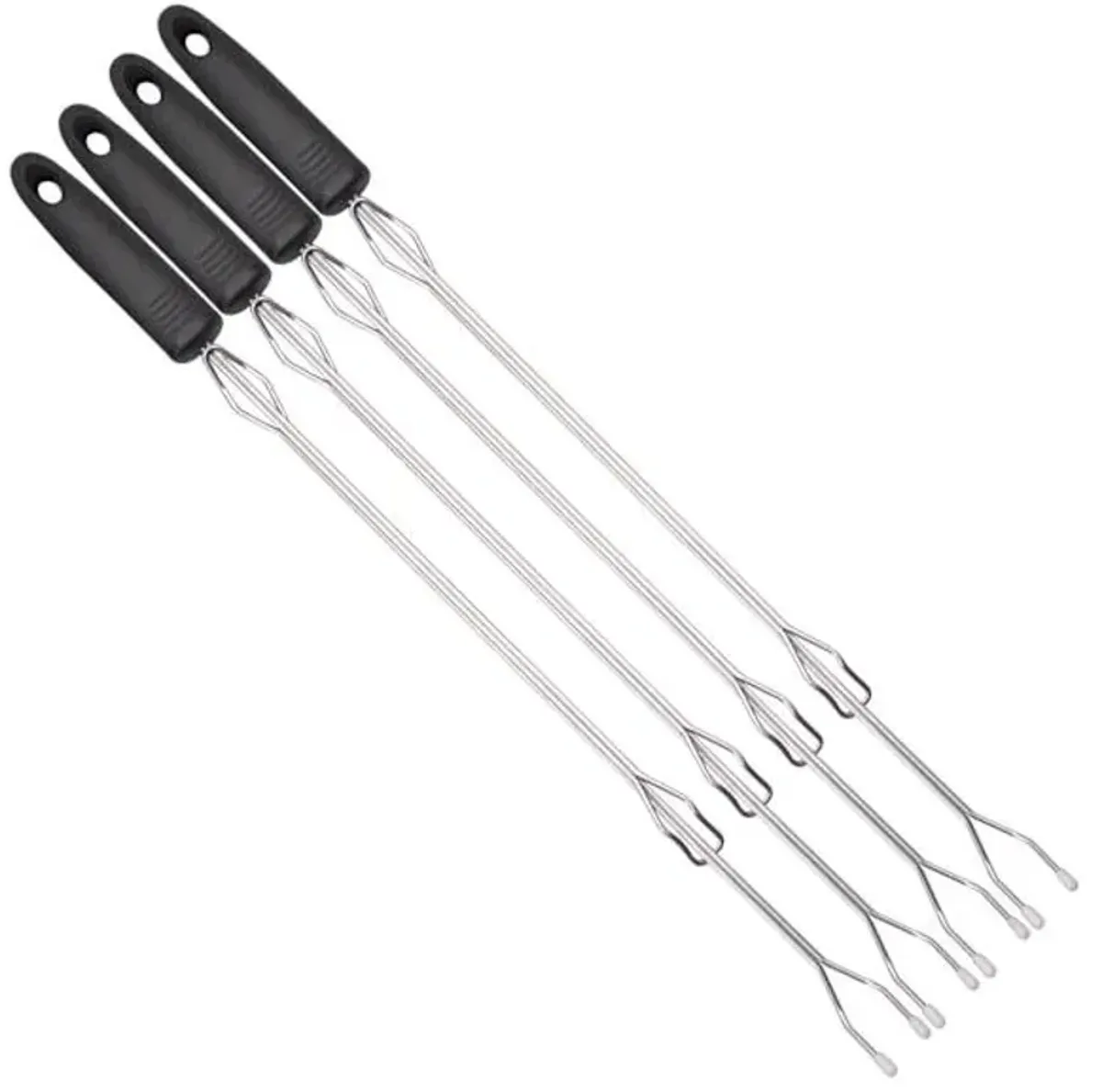 4-Pack Stainless Steel Extendable Fire Skewer