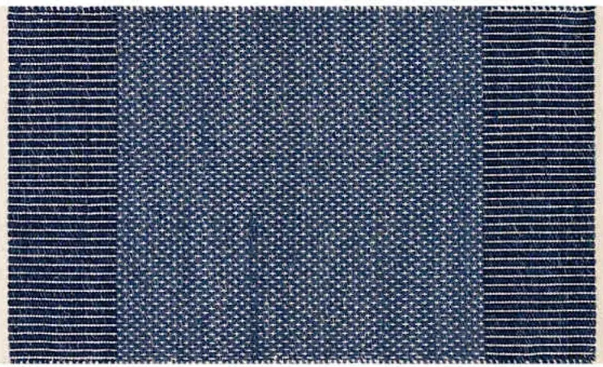 Amena Dark Sapphire Patterned Accent Rug, 2x4
